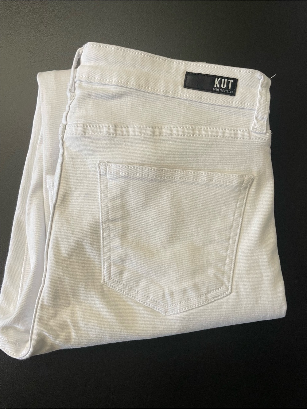 KUT From The Kloth White Denim Jeans, skinny fit